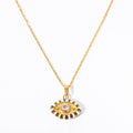 Ins Style Colorful Evil Eye Pendant Necklace_CWAJE05672